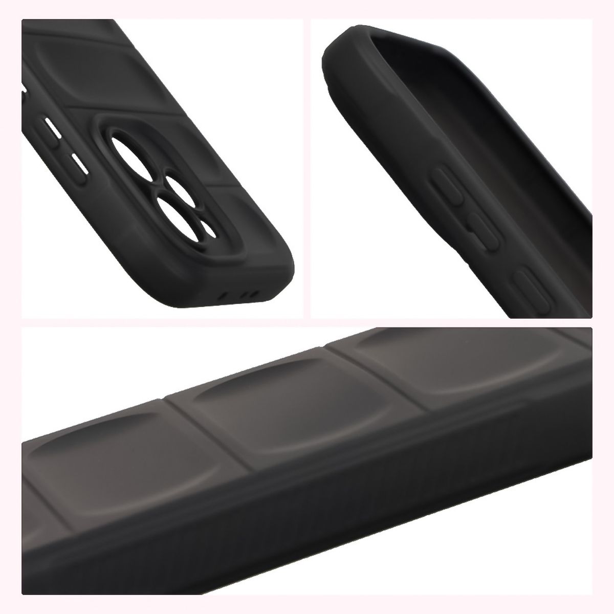 Podwyższone krawędzie i antypoślizgowa powierzchnia w etui Bizon Case Tur do Oppo Reno 15 Pro
