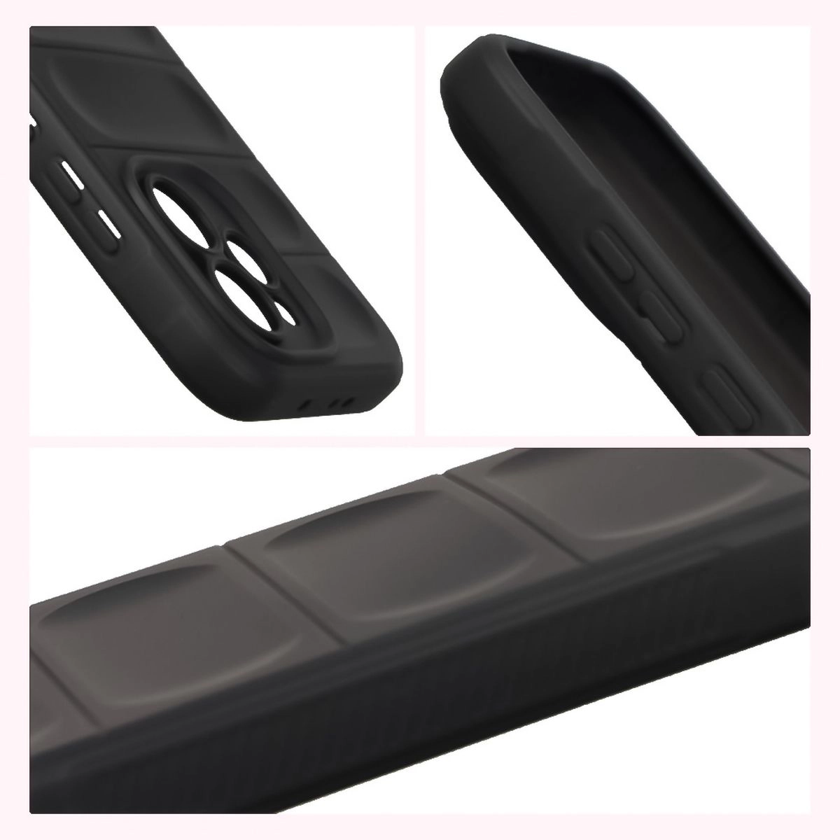 Podwyższone krawędzie i antypoślizgowa powierzchnia w etui Bizon Case Tur do Oppo Reno 15 Pro