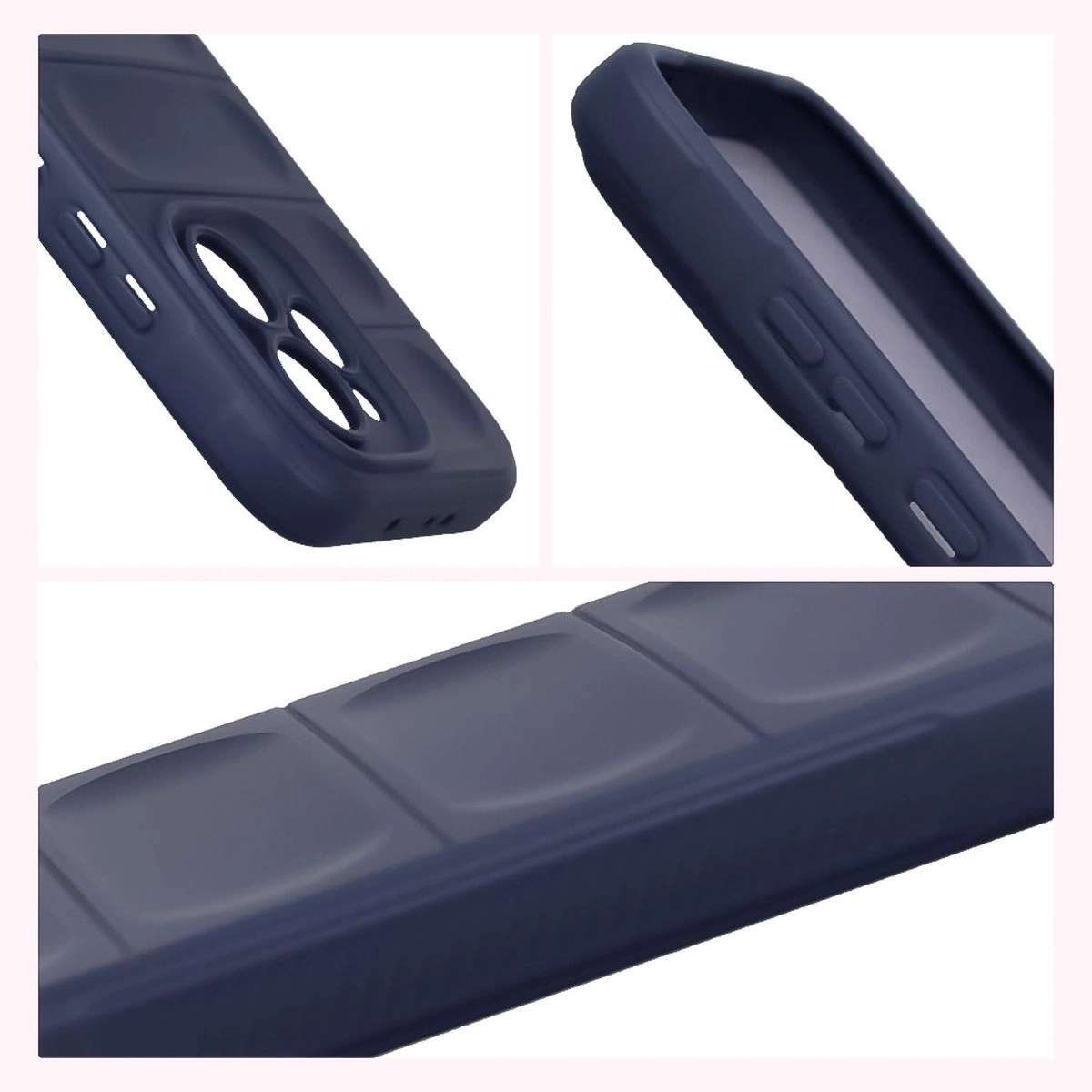 Podwyższone krawędzie i antypoślizgowa powierzchnia w etui Bizon Case Tur do Oppo Reno 15 Pro