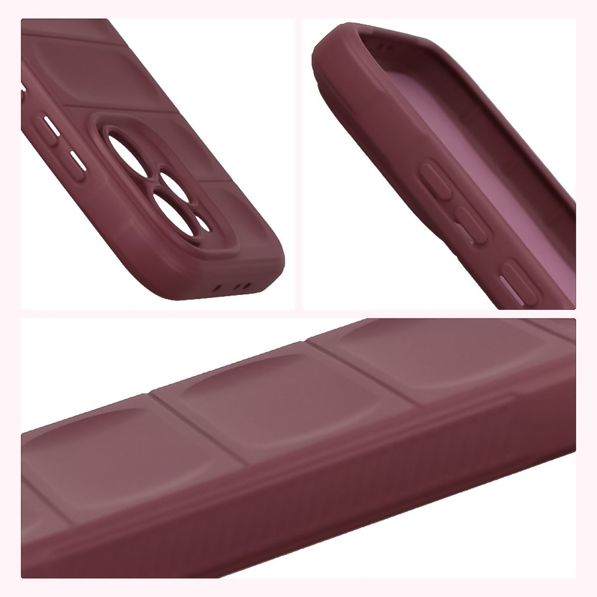 Podwyższone krawędzie i antypoślizgowa powierzchnia w etui Bizon Case Tur do Oppo Reno 15 Pro