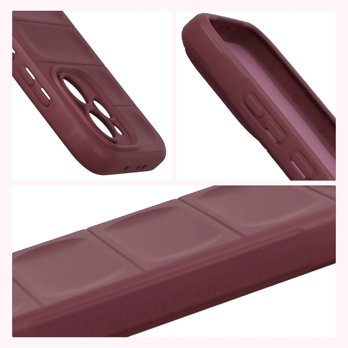 Podwyższone krawędzie i antypoślizgowa powierzchnia w etui Bizon Case Tur do Oppo Reno 15 Pro