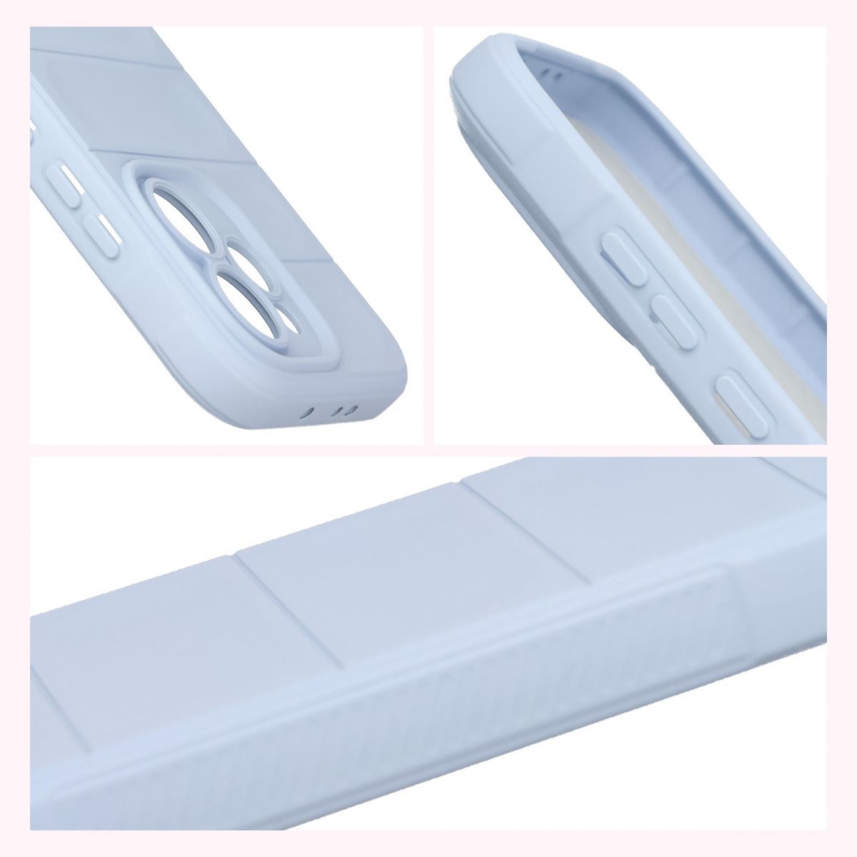 Podwyższone krawędzie i antypoślizgowa powierzchnia w etui Bizon Case Tur do Oppo Reno 15 Pro