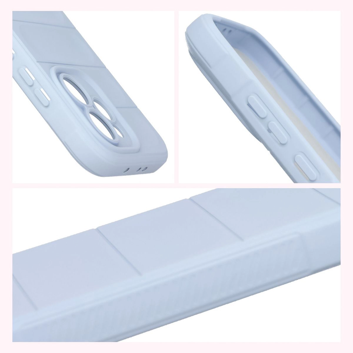 Podwyższone krawędzie i antypoślizgowa powierzchnia w etui Bizon Case Tur do Oppo Reno 15 Pro