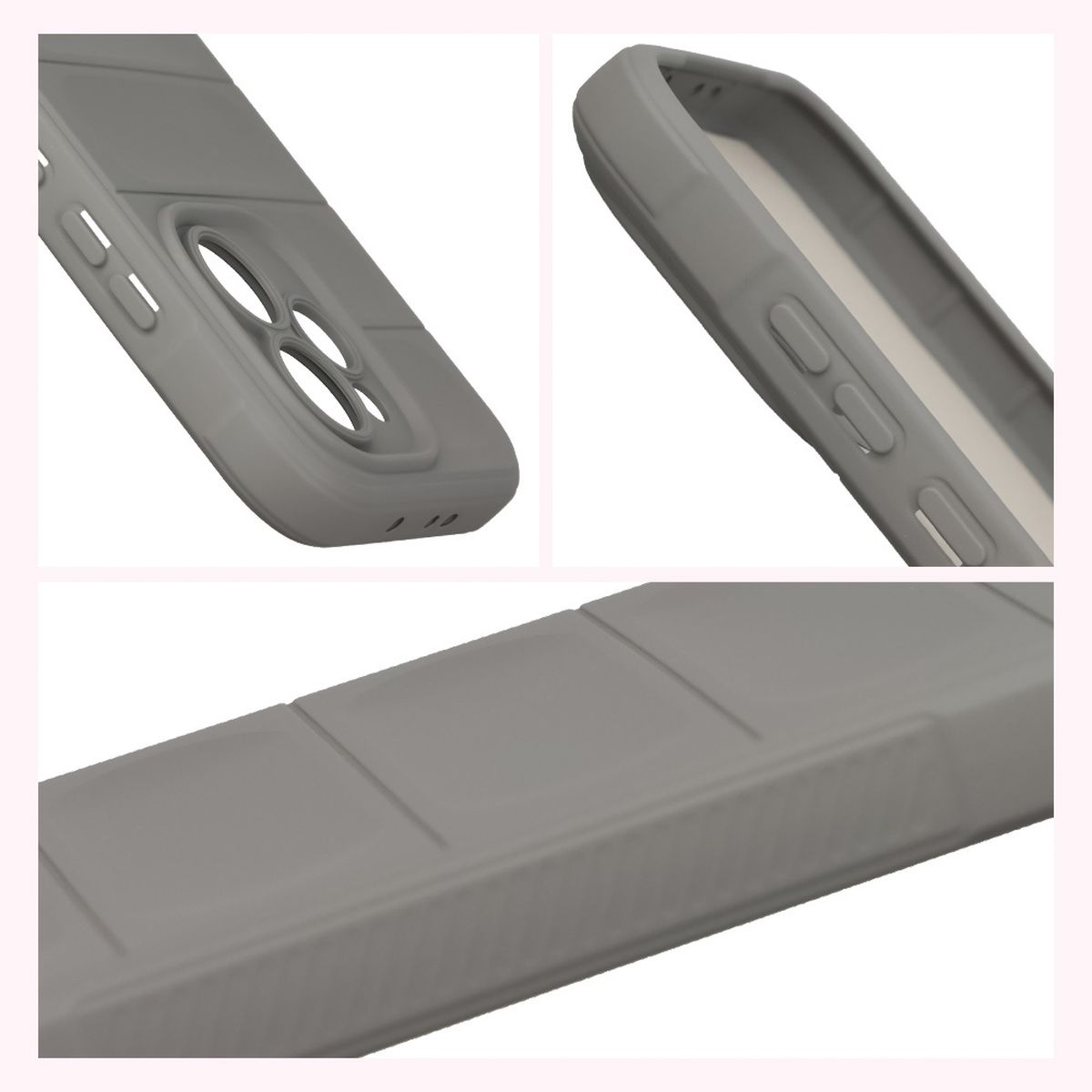 Podwyższone krawędzie i antypoślizgowa powierzchnia w etui Bizon Case Tur do Oppo Reno 15 Pro