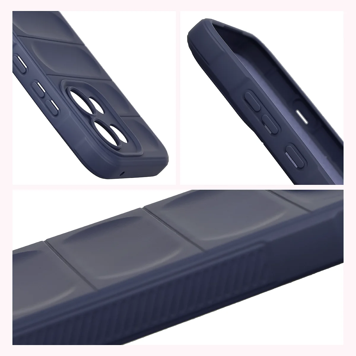 Teksturowane boki i podwyższone krawędzie ekranu i aparatu w etui Bizon Case Tur do Oppo Reno16 F / Reno16 FS 5G