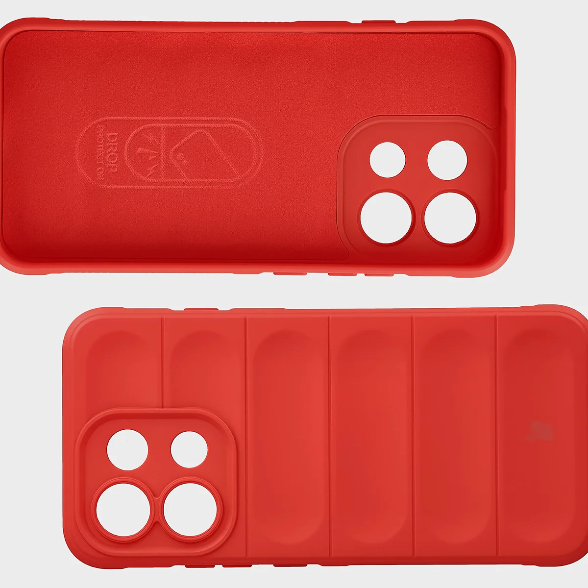 Wyściółka z mikrofibry, wyżłobienia na pleckach i wzmocnione narożniki w etui Bizon Case Tur do Oppo Reno16 F / Reno16 FS 5G