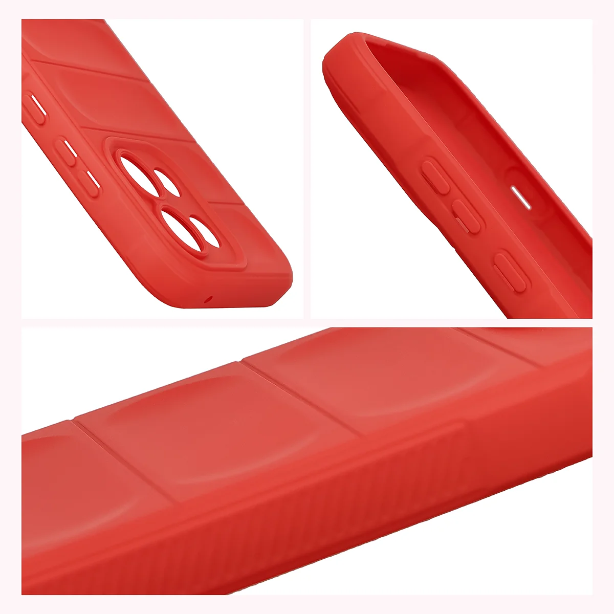 Teksturowane boki i podwyższone krawędzie ekranu i aparatu w etui Bizon Case Tur do Oppo Reno16 F / Reno16 FS 5G