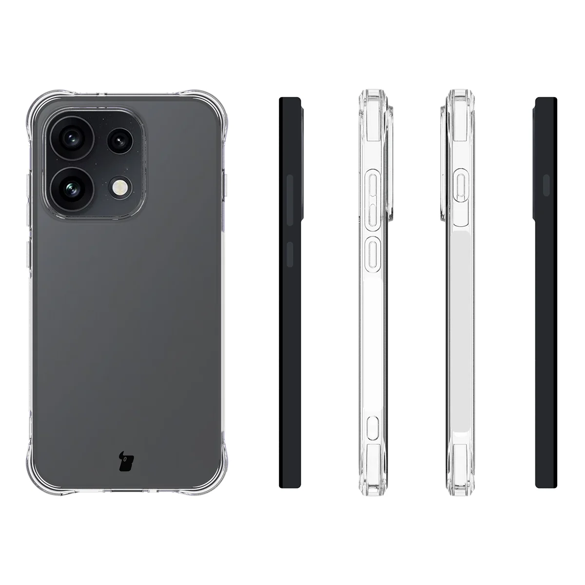 Etui Bizon Case Salpa do Oppo Reno16 / Reno16 Pro 5G z różnych stron