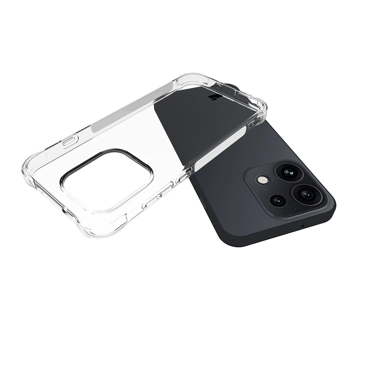 Dedykowane wycięcia i podwyższone krawędzie aparatu w etui Bizon Case Salpa do Oppo Reno16 / Reno16 Pro 5G
