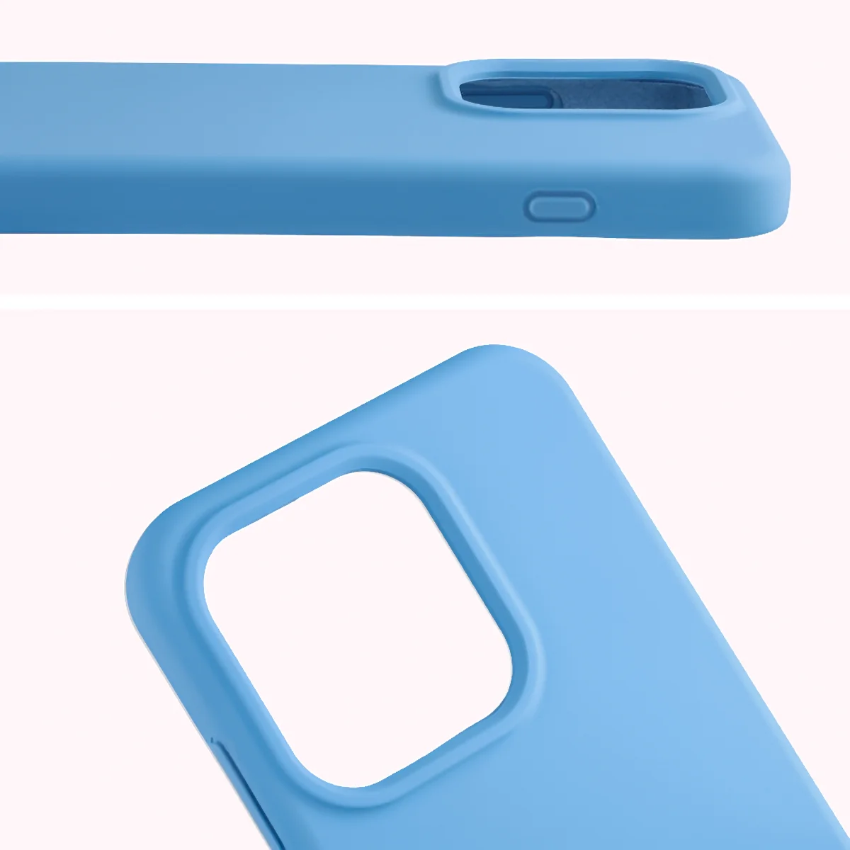 Zbliżenie na wycięcie na obiektywy w etui Bizon Soft Case do Oppo Reno16 / Reno16 Pro 5G