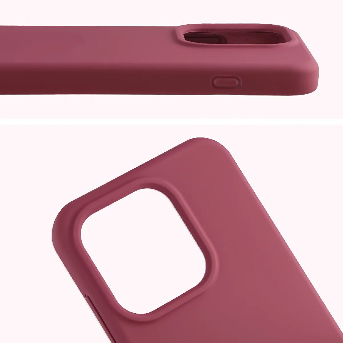Zbliżenie na wycięcie na obiektywy w etui Bizon Soft Case do Oppo Reno16 / Reno16 Pro 5G