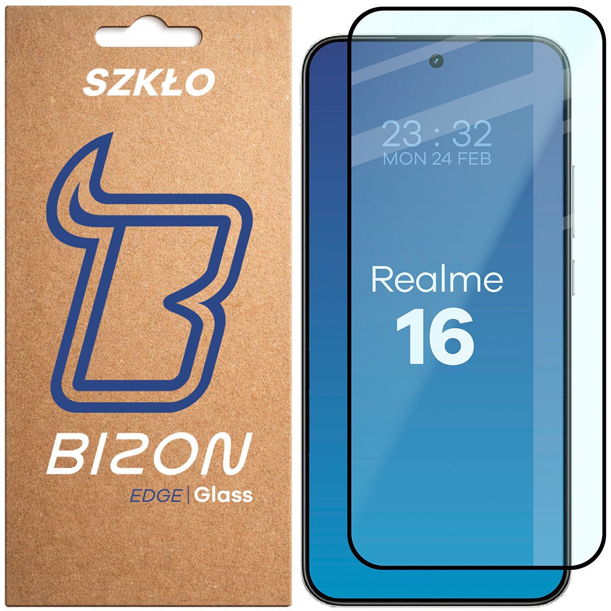 Szkło hartowane na cały ekran Bizon Glass Edge dla Realme 16 5G