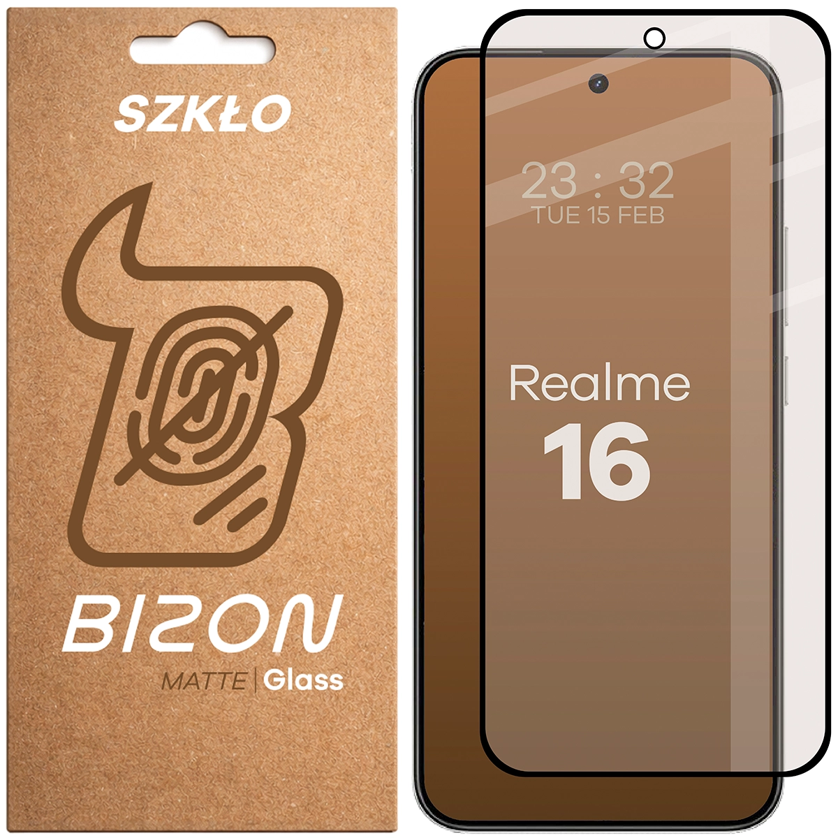 Szkło matowe na ekran Bizon Glass Matte do Realme 16 5G, 1 sztuka