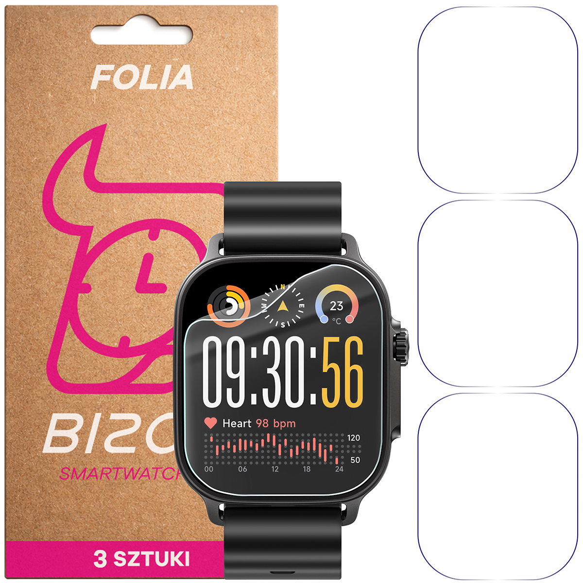 Folia hydrożelowa Bizon Watch Film HydroFlex dla Realme Watch 5