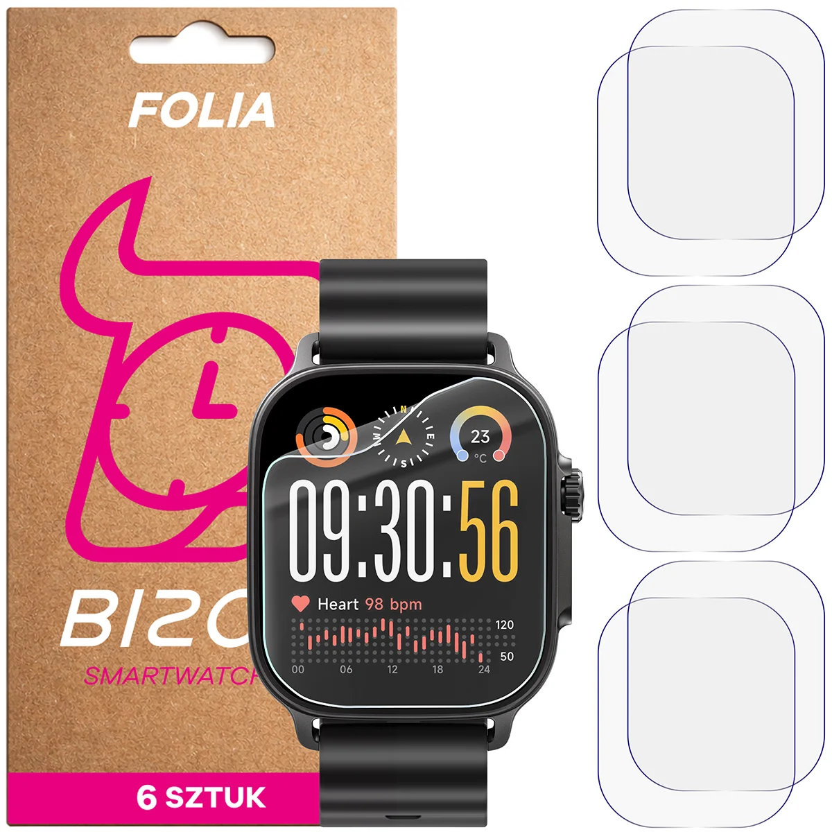 Folia hydrożelowa Bizon Watch Film HydroFlex dla Realme Watch 5