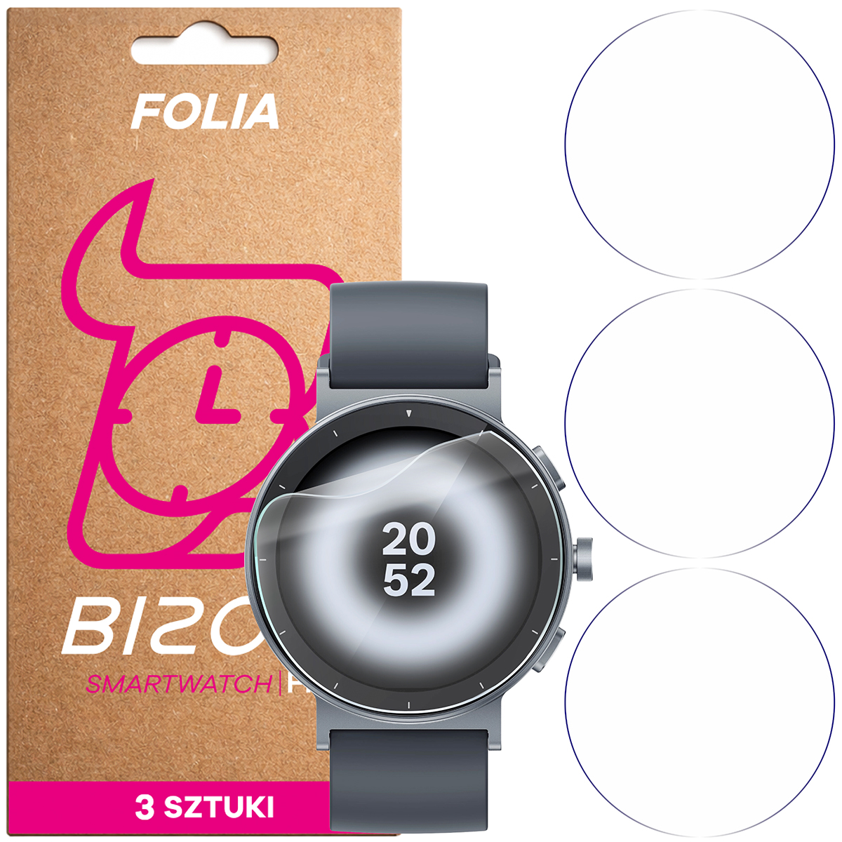Folia hydrożelowa Bizon Watch Film HydroFlex dla Realme Watch S5