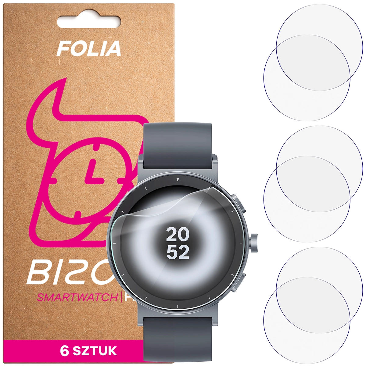 Folia hydrożelowa Bizon Watch Film HydroFlex dla Realme Watch S5