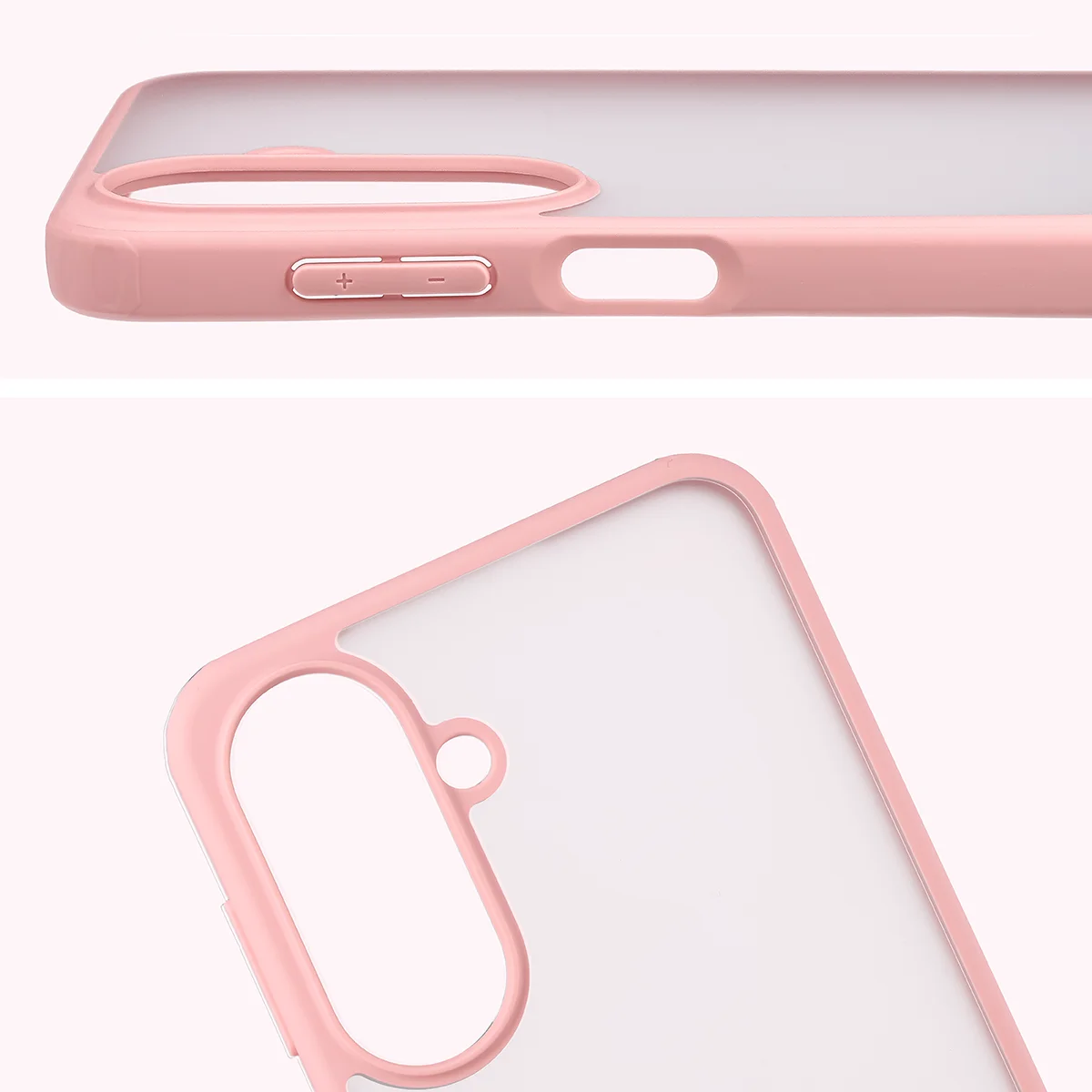 Pełne wycięcie i podwyższone krawędzie aparatu w etui Bizon Case Angelo do Samsung Galaxy A27 5G