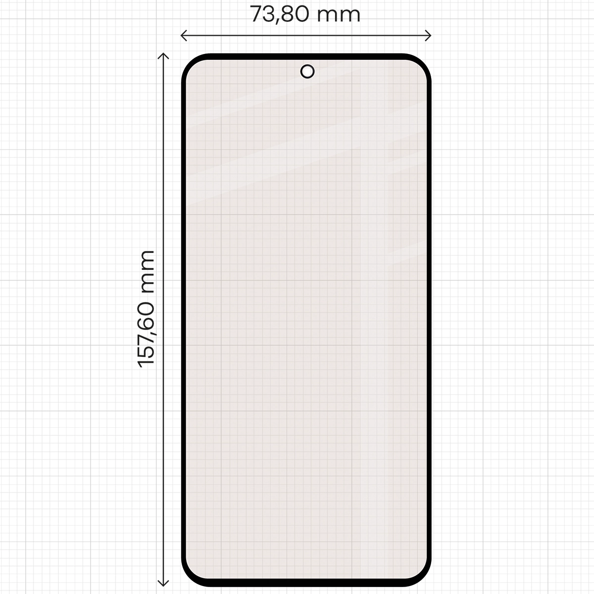 Miarka z wymiarami szkła matowego Bizon Glass Matte Duo do Samsung Galaxy A27 5G