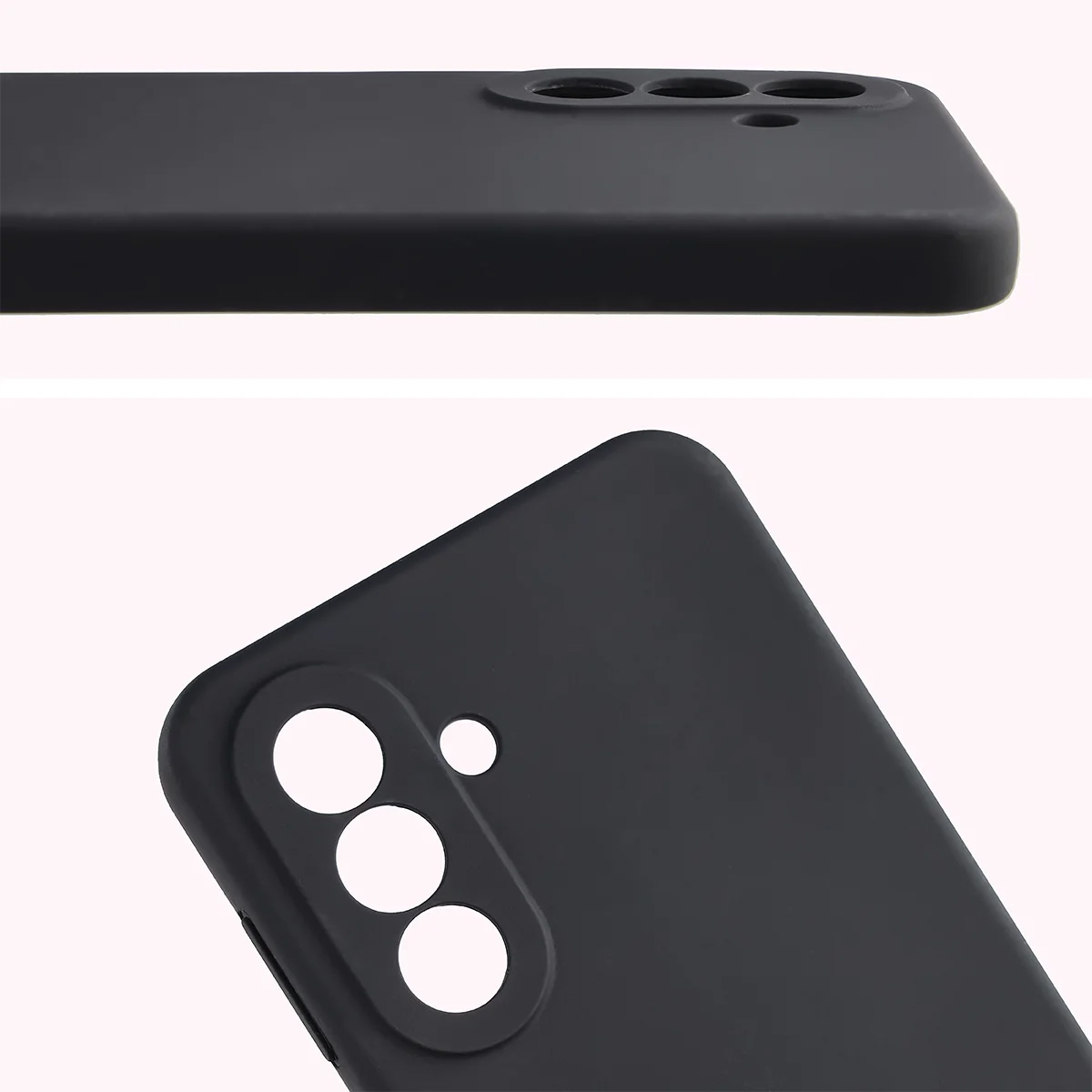 Zbliżenie na wycięcia na obiektywy w etui Bizon Soft Case do Samsung Galaxy A27 5G