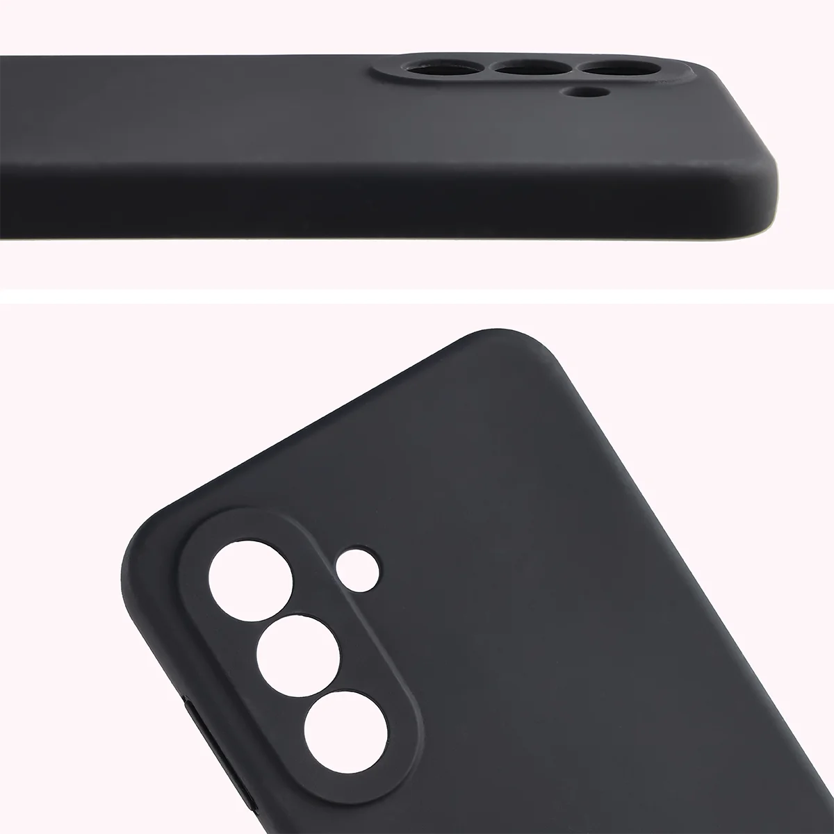 Zbliżenie na wycięcia na obiektywy w etui Bizon Soft Case do Samsung Galaxy A27 5G
