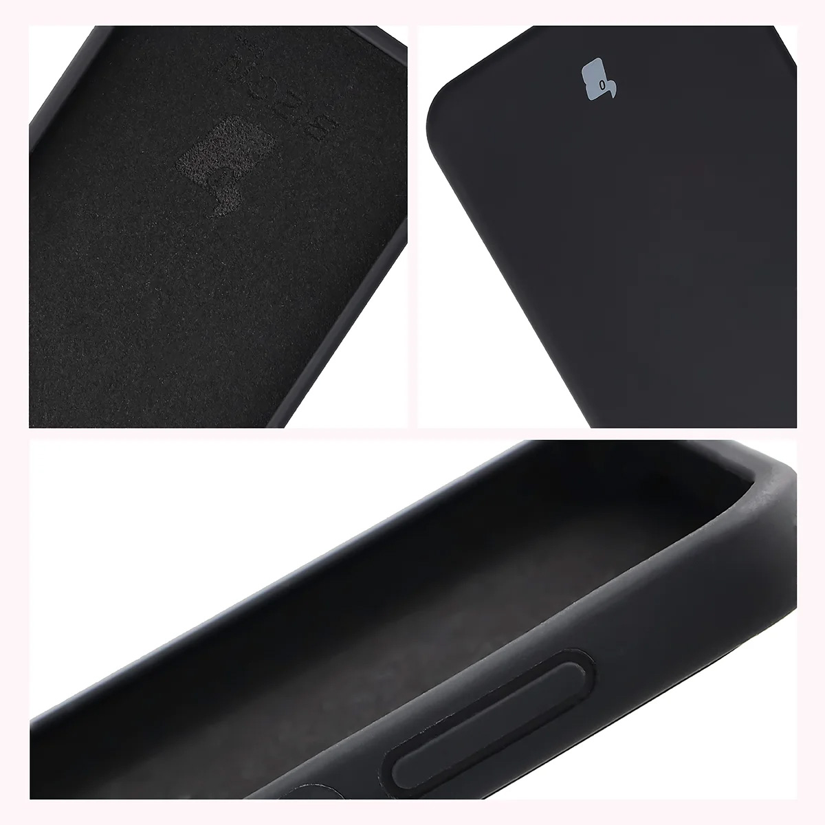 Konstrukcja etui Bizon Soft Case: zintegrowane osłony, podwyższone krawędzie i wyściółka z mikrofibry do Samsung Galaxy A27 5G