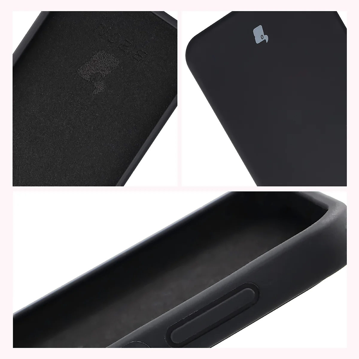 Konstrukcja etui Bizon Soft Case: zintegrowane osłony, podwyższone krawędzie i wyściółka z mikrofibry do Samsung Galaxy A27 5G