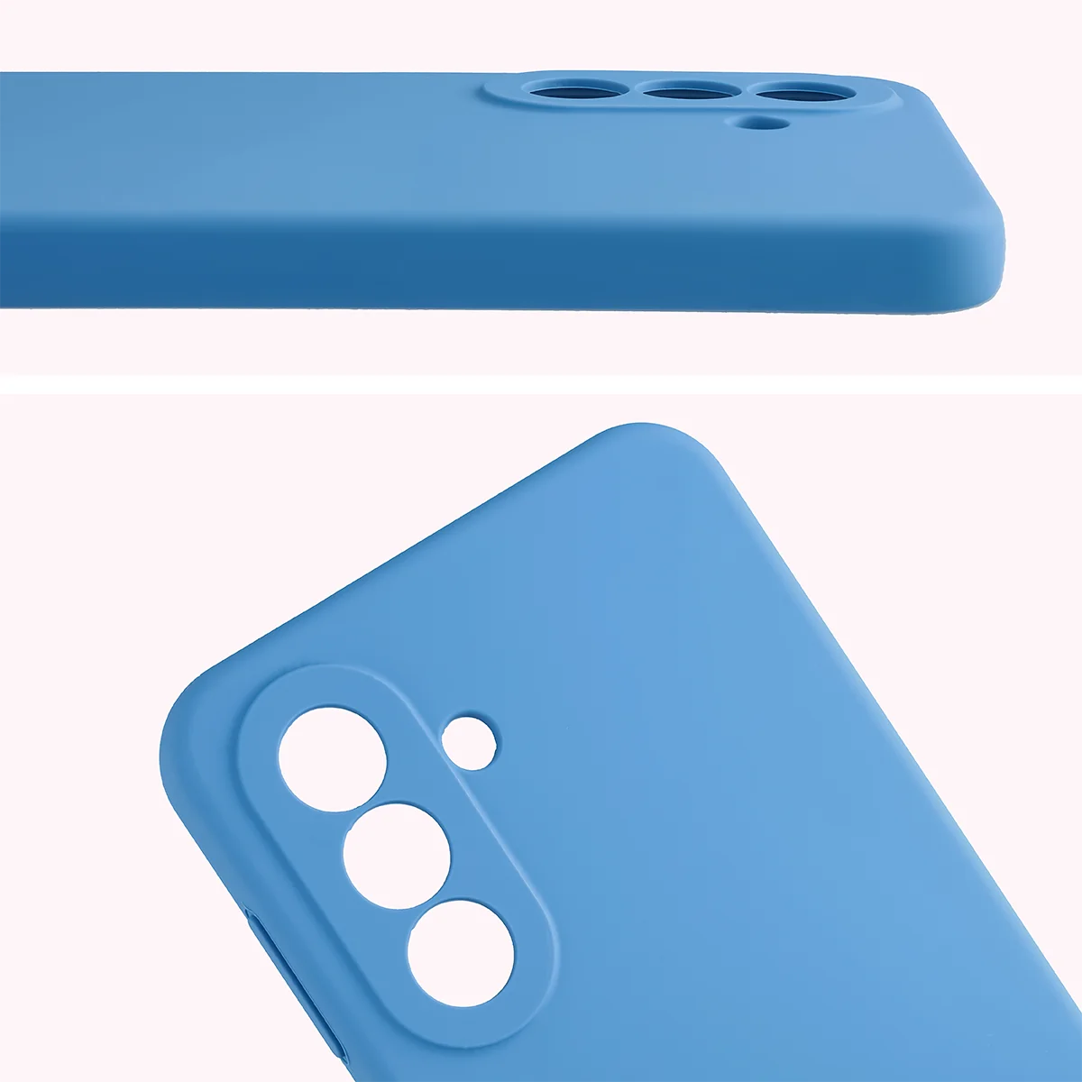 Zbliżenie na wycięcia na obiektywy w etui Bizon Soft Case do Samsung Galaxy A27 5G