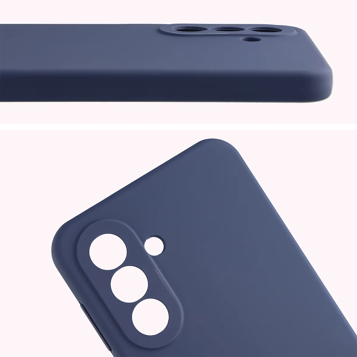 Zbliżenie na wycięcia na obiektywy w etui Bizon Soft Case do Samsung Galaxy A27 5G