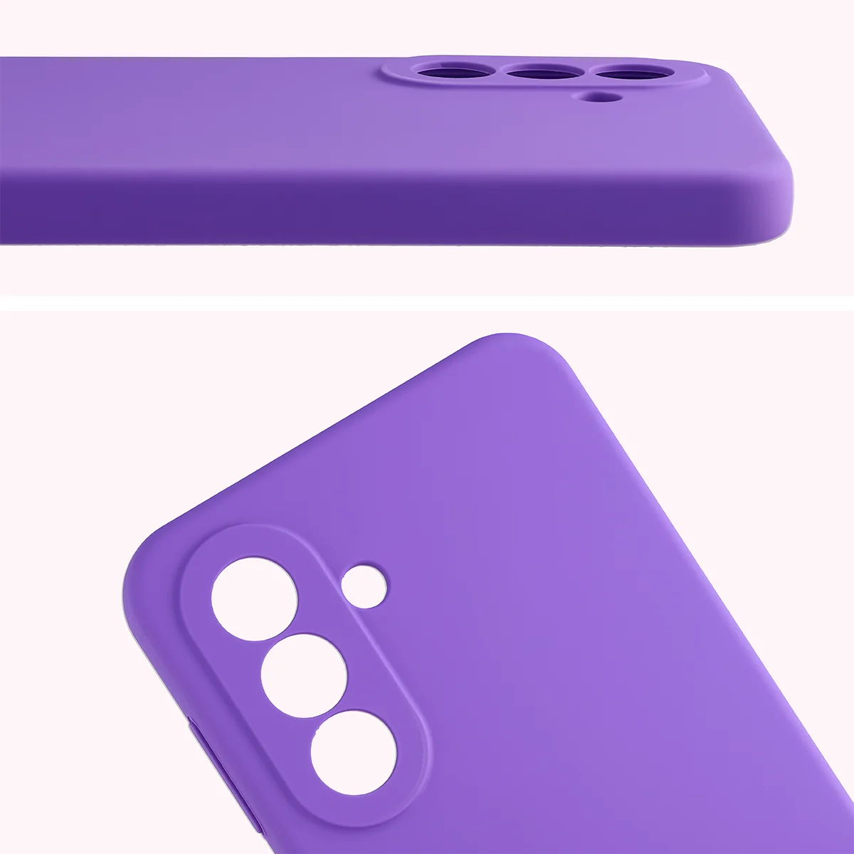 Zbliżenie na wycięcia na obiektywy w etui Bizon Soft Case do Samsung Galaxy A27 5G