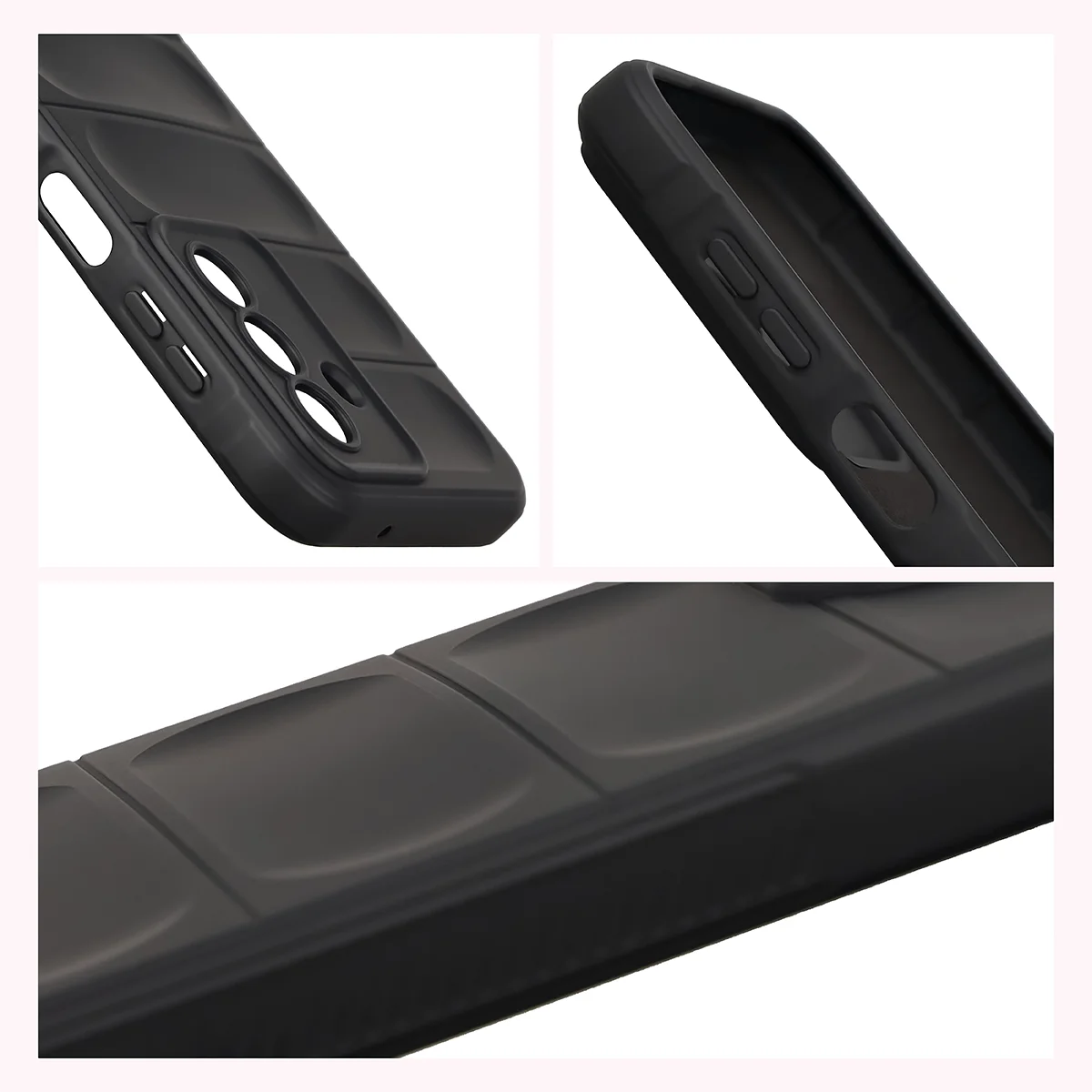 Podwyższone krawędzie i antypoślizgowa powierzchnia w etui Bizon Case Tur do Samsung Galaxy A27 5G