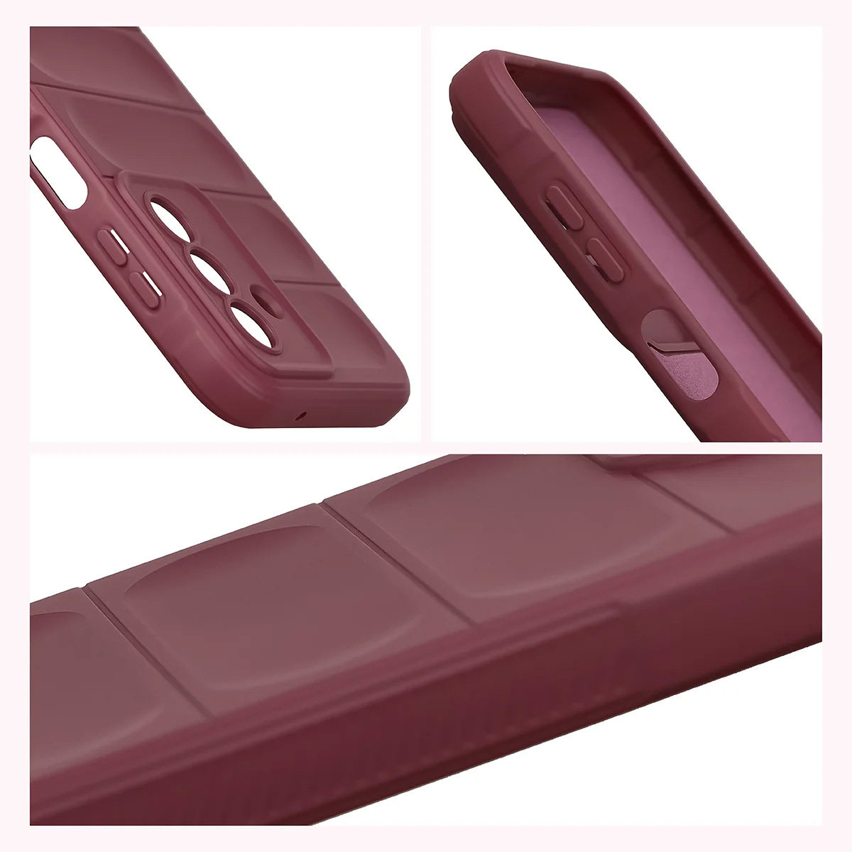Podwyższone krawędzie i antypoślizgowa powierzchnia w etui Bizon Case Tur do Samsung Galaxy A27 5G
