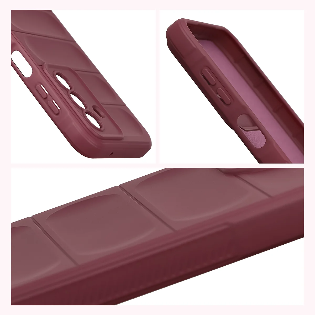 Podwyższone krawędzie i antypoślizgowa powierzchnia w etui Bizon Case Tur do Samsung Galaxy A27 5G