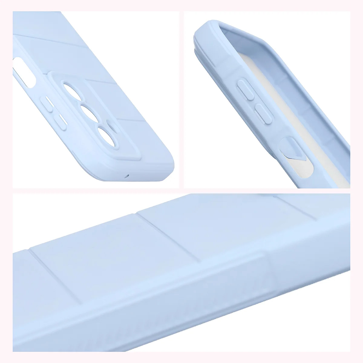 Podwyższone krawędzie i antypoślizgowa powierzchnia w etui Bizon Case Tur do Samsung Galaxy A27 5G