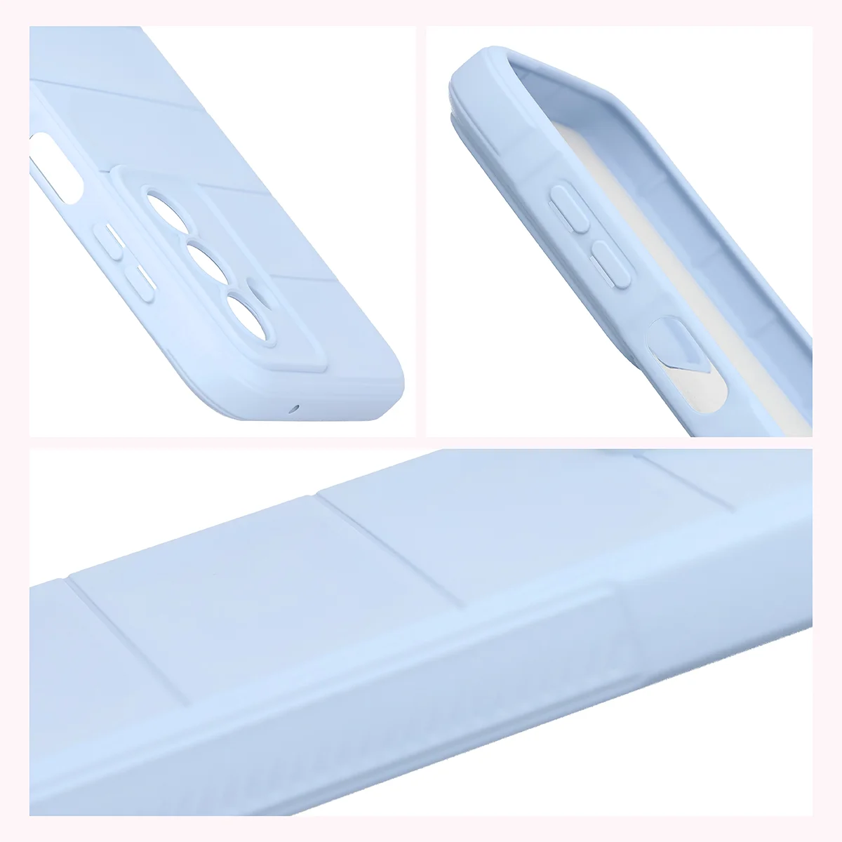Podwyższone krawędzie i antypoślizgowa powierzchnia w etui Bizon Case Tur do Samsung Galaxy A27 5G