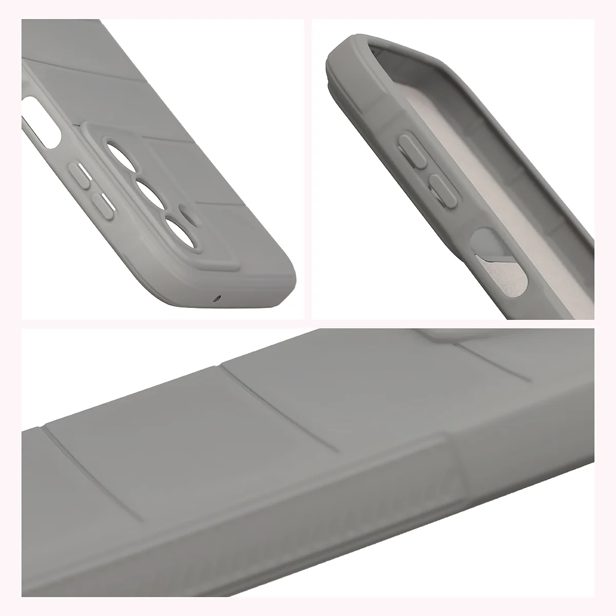 Podwyższone krawędzie i antypoślizgowa powierzchnia w etui Bizon Case Tur do Samsung Galaxy A27 5G