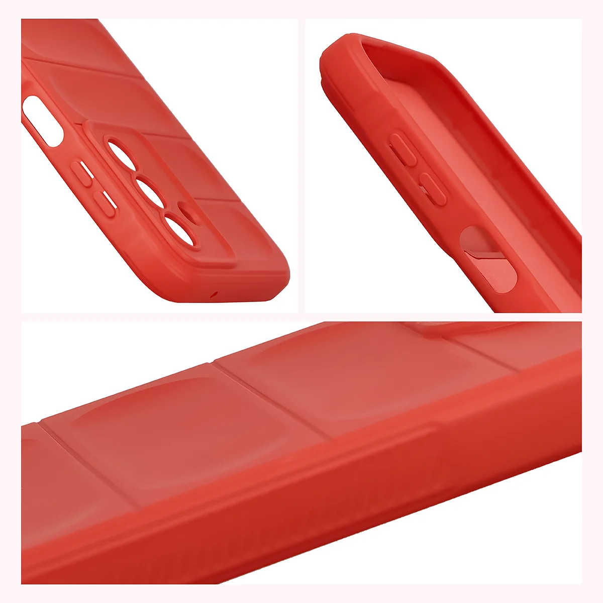 Podwyższone krawędzie i antypoślizgowa powierzchnia w etui Bizon Case Tur do Samsung Galaxy A27 5G