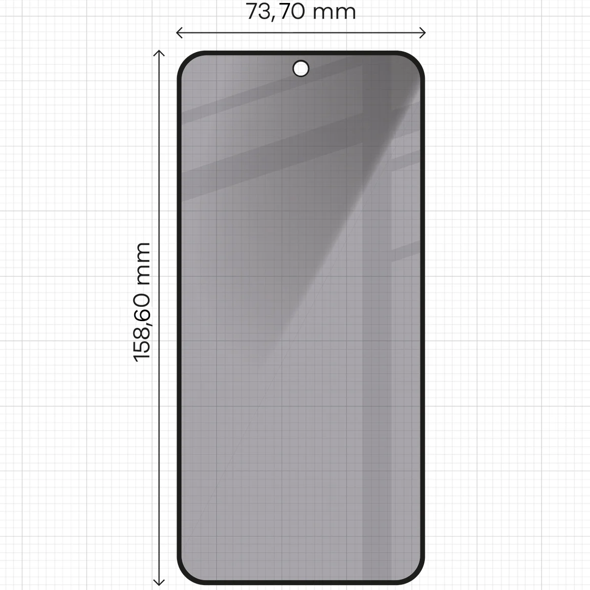 Wymiary szkła na miarce dla Samsung Galaxy A36 5G