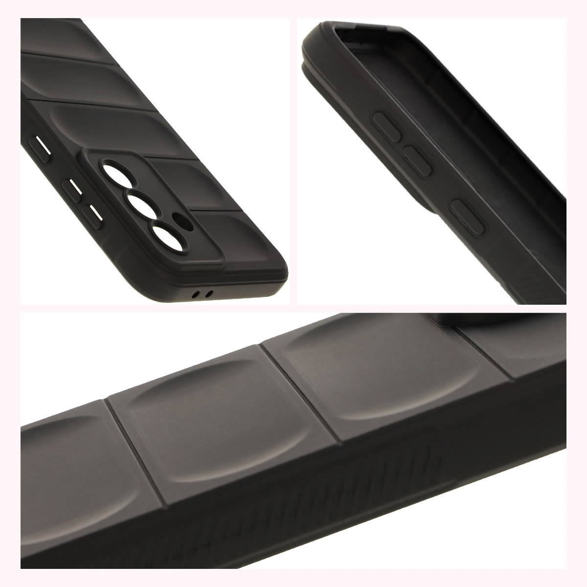 Podwyższone krawędzie i antypoślizgowa powierzchnia w etui Bizon Case Tur do Samsung Galaxy A36 5G / Samsung Galaxy A56 5G