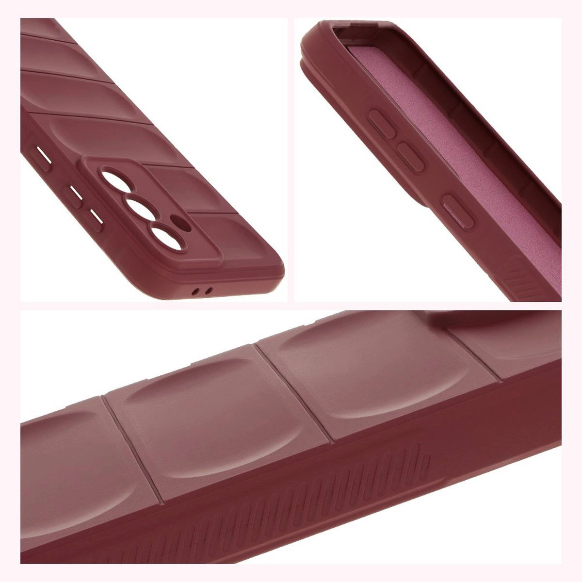 Podwyższone krawędzie i antypoślizgowa powierzchnia w etui Bizon Case Tur do Samsung Galaxy A36 5G / Samsung Galaxy A56 5G
