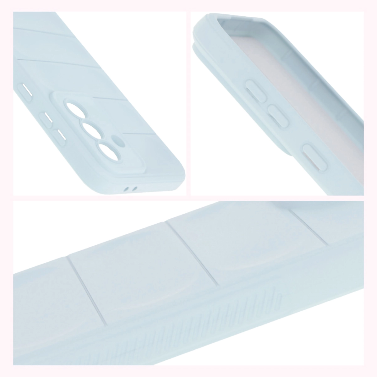 Podwyższone krawędzie i antypoślizgowa powierzchnia w etui Bizon Case Tur do Samsung Galaxy A36 5G / Samsung Galaxy A56 5G
