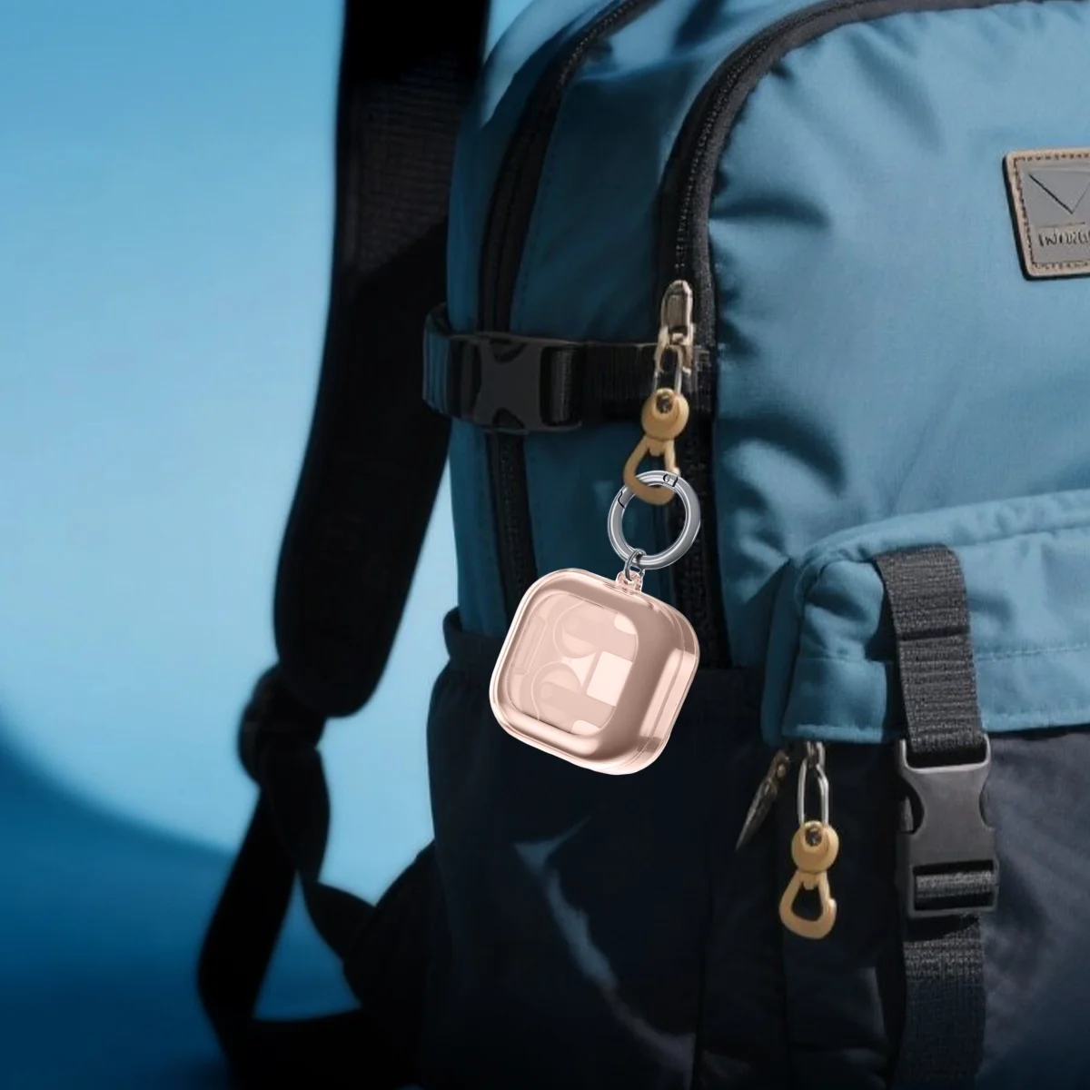 Etui na słuchawki z karabińczykiem Bizon Case Headphone Clear do Samsung Galaxy Buds 4 / 4 Pro