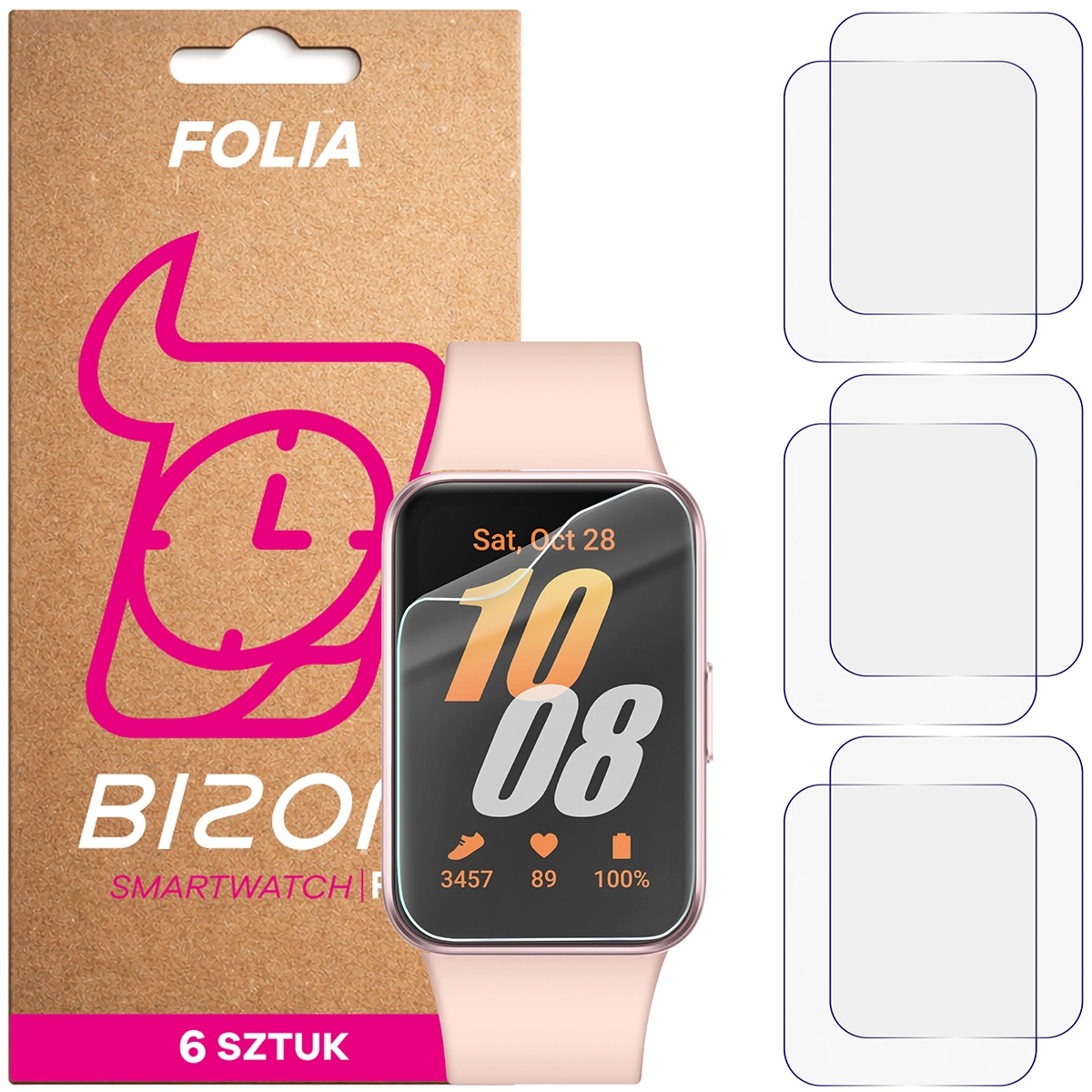 Folia hydrożelowa Bizon Watch Film HydroFlex dla Samsung Galaxy Fit 3
