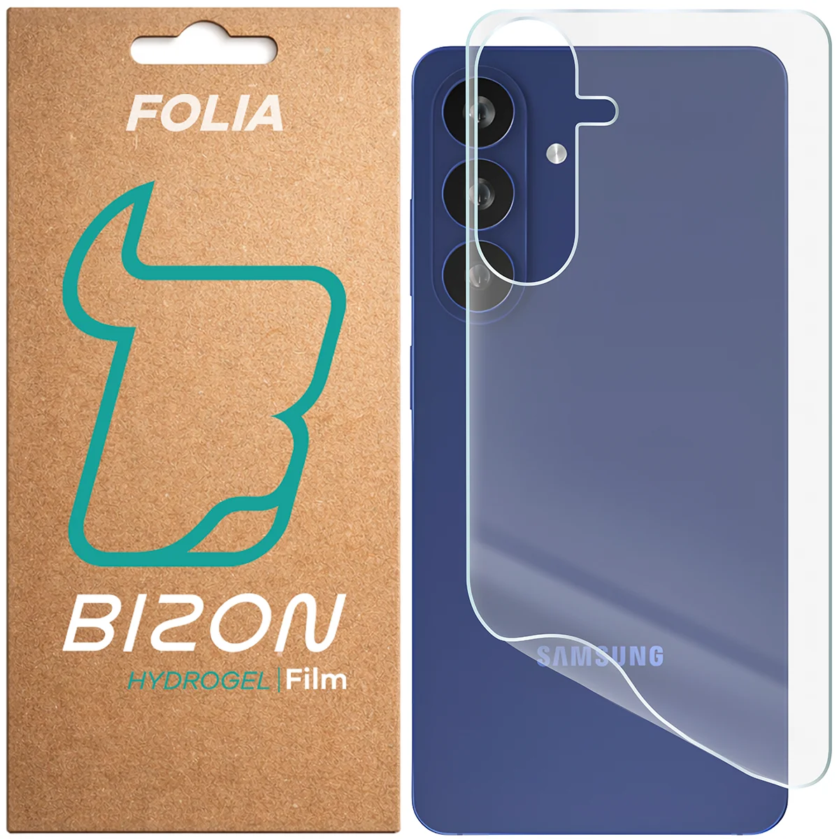 Pudełko i folia hydrożelowa na tył Bizon Film Hydrogel Back do Samsung Galaxy S26 Plus