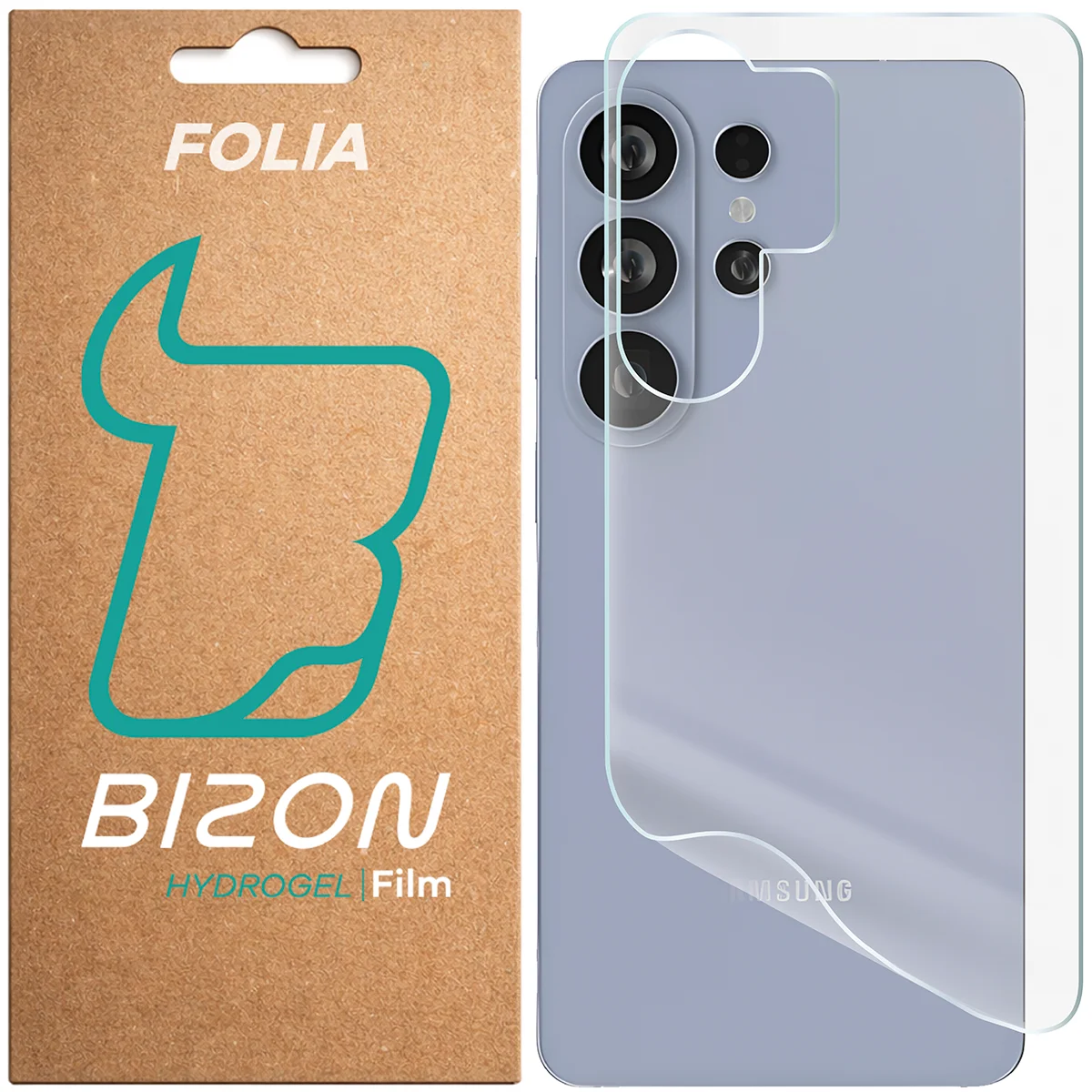 Pudełko i folia hydrożelowa na tył Bizon Film Hydrogel Back do Samsung Galaxy S26 Ultra