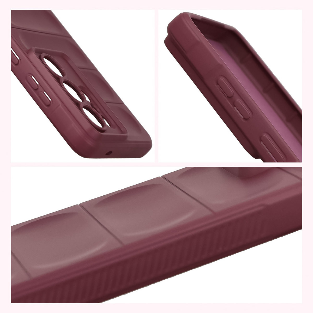 Podwyższone krawędzie i antypoślizgowa powierzchnia w etui Bizon Case Tur do Samsung Galaxy S26 Ultra