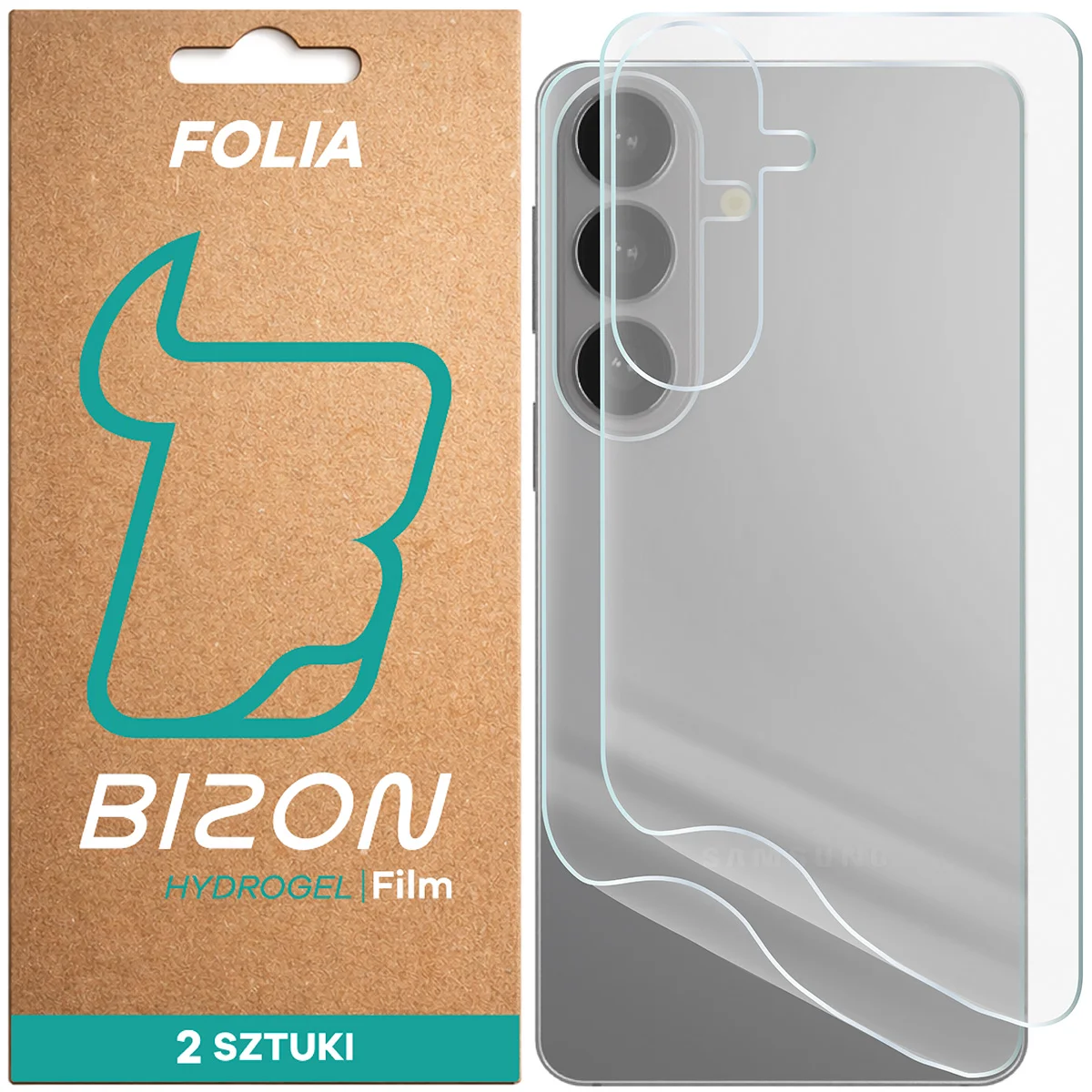 Folia hydrożelowa na tył Bizon Film Hydrogel Back Duo do Samsung Galaxy S26, 2 sztuki