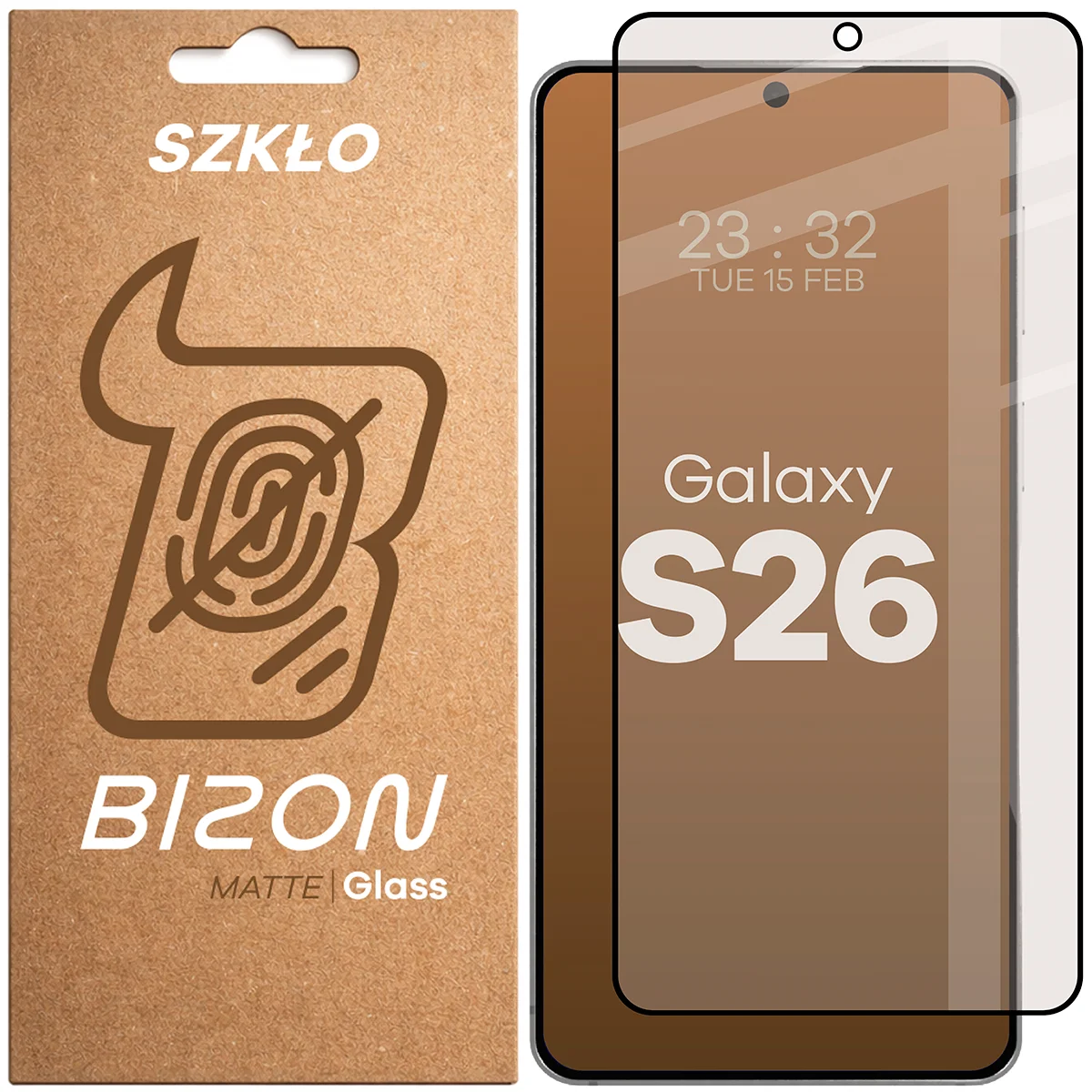Szkło matowe na ekran Bizon Glass Matte do Samsung Galaxy S26, 1 sztuka