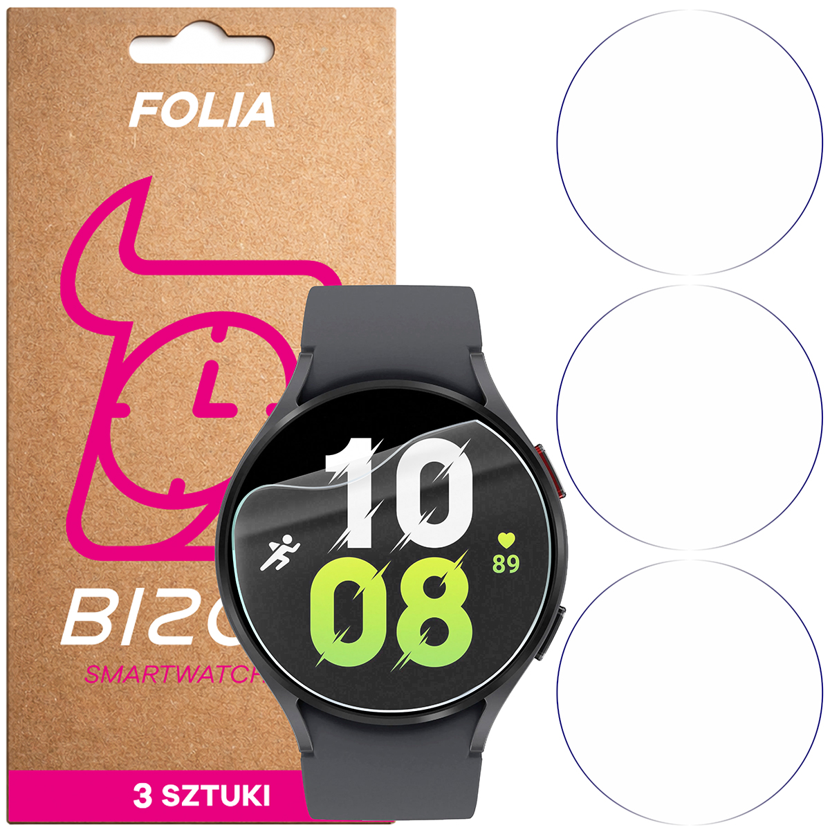 Folia hydrożelowa Bizon Watch Film HydroFlex dla Samsung Galaxy Watch 5 44mm