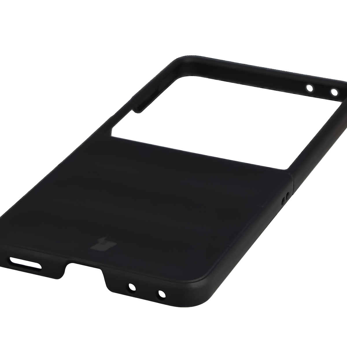 Precyzyjne wycięcia i kompatybilność z ładowaniem indukcyjnym w etui Bizon Case Tur do Galaxy Z Flip8
